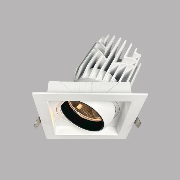 square recessed cob downlight , accent light , anti-glare recessed downlight Supplier | Sincerelux